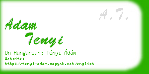 adam tenyi business card